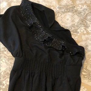 Black one shoulder dress from Dillard’s